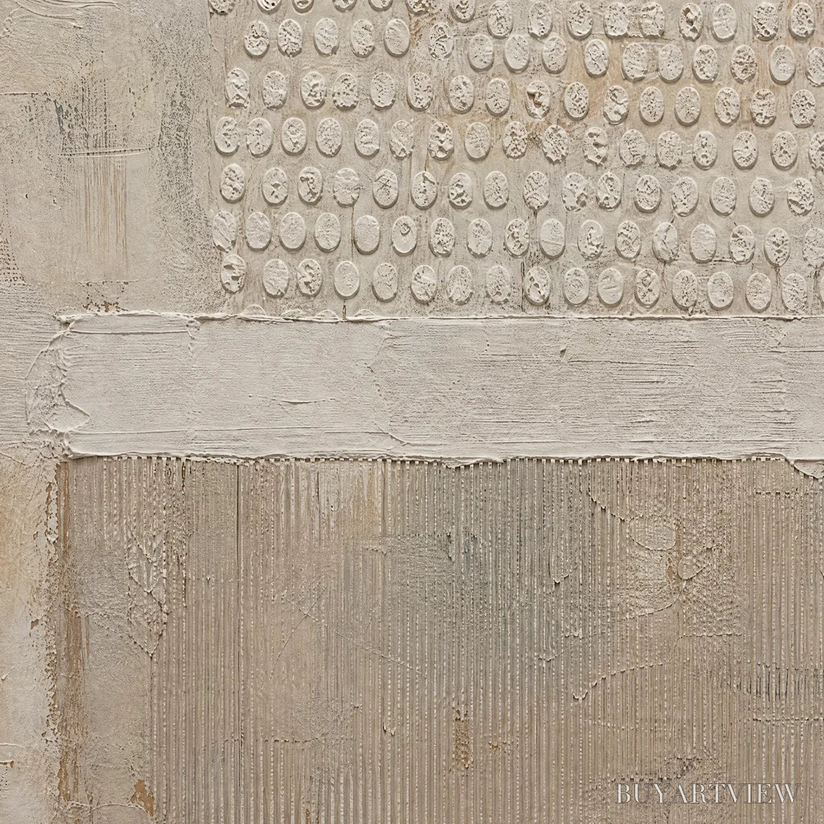 ARTOVITAS White Silence – Minimal White Relief Abstract - image 5