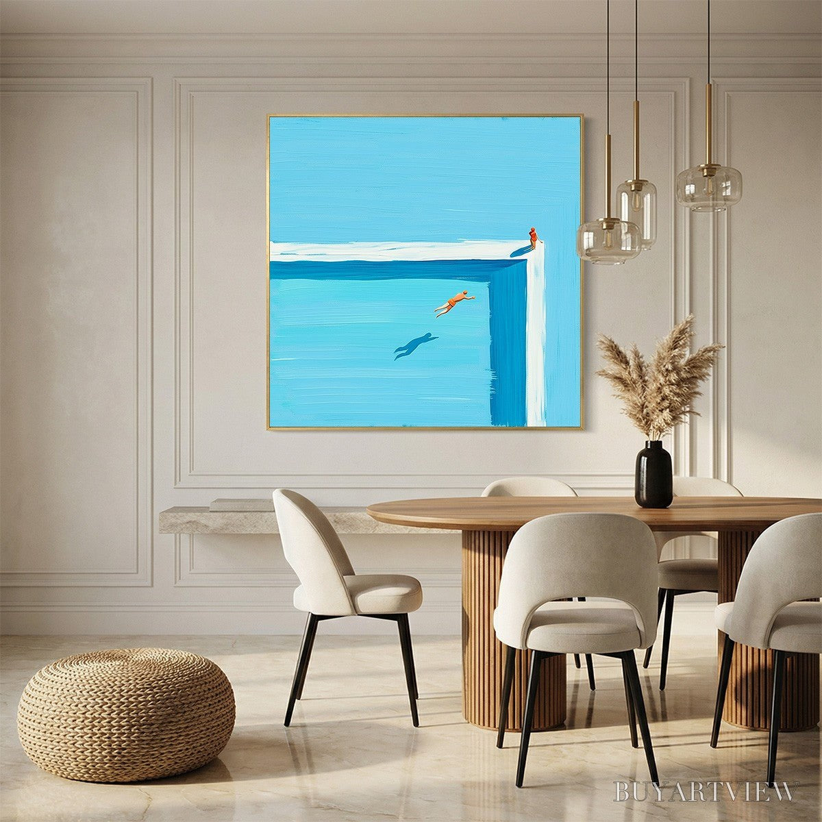 ARTOVITAS the Leap – Minimalist Art of a Summer Pool Dive - image 2