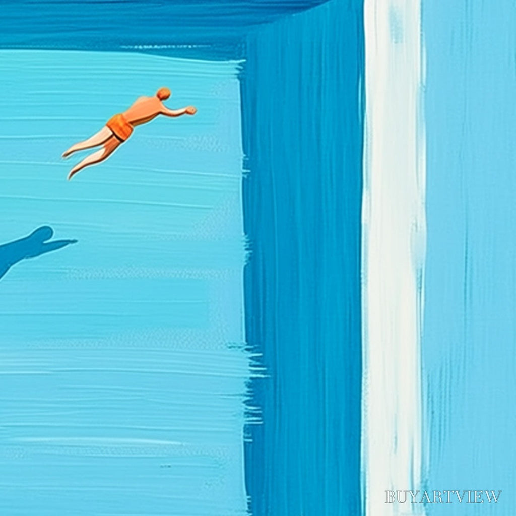 ARTOVITAS the Leap – Minimalist Art of a Summer Pool Dive - image 3