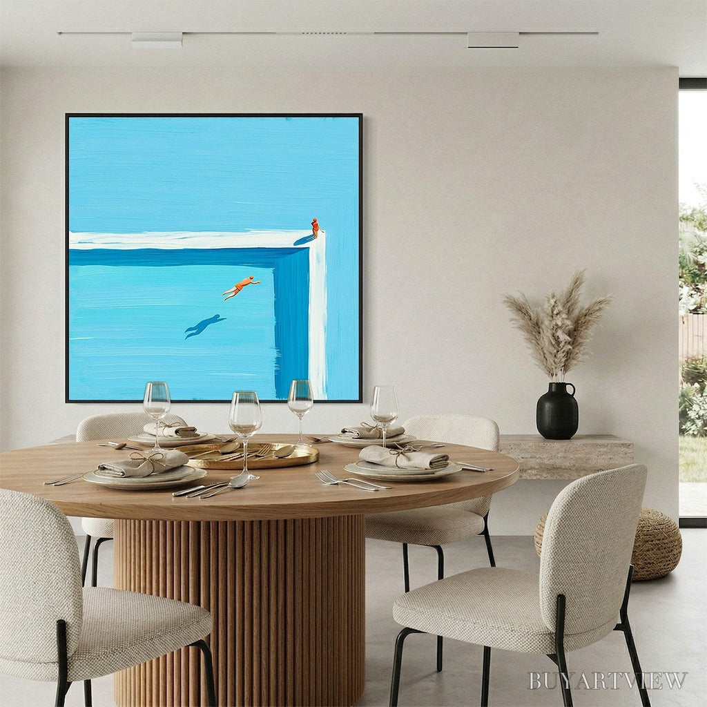 ARTOVITAS the Leap – Minimalist Art of a Summer Pool Dive - image 4