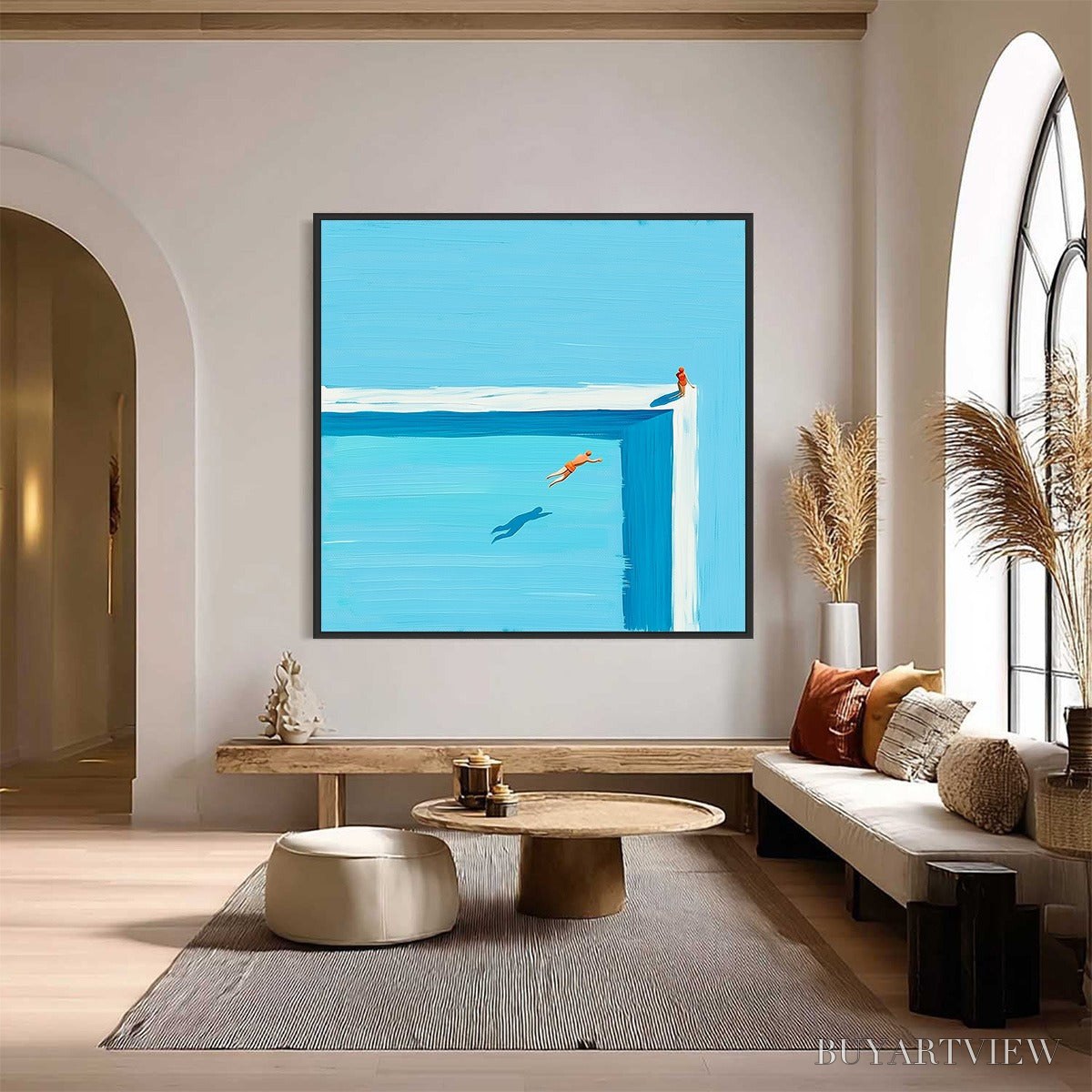 ARTOVITAS the Leap – Minimalist Art of a Summer Pool Dive - image 6