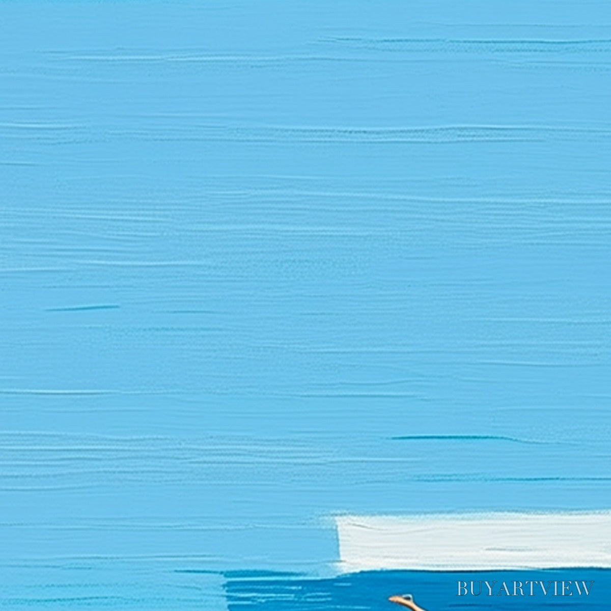 ARTOVITAS the Plunge – Minimalist Modern Art of a Summer Pool Scene - image 5
