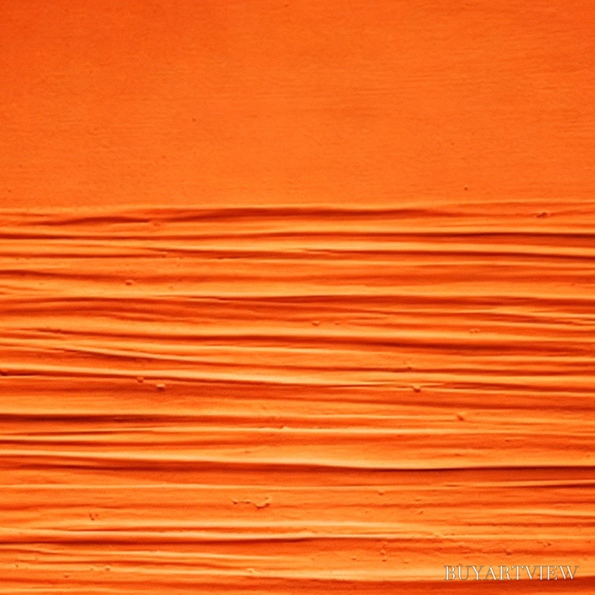 ARTOVITAS Saffron Rhythm – Vibrant Textured Minimalist Orange Painting - image 3
