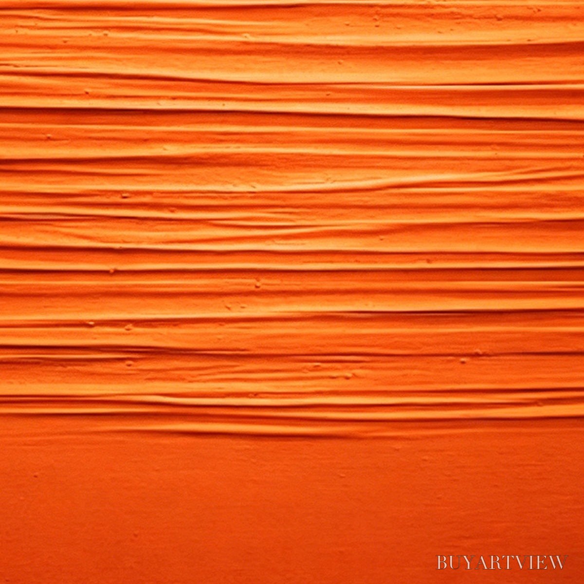 ARTOVITAS Saffron Rhythm – Vibrant Textured Minimalist Orange Painting - image 5