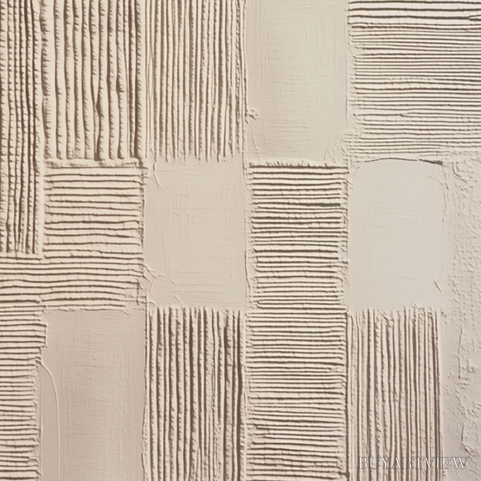 ARTOVITAS Foundations – Textured Minimalist Abstract Painting in Beige - image 5
