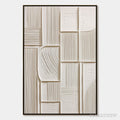 ARTOVITAS Structured Calm – Textured White Minimalist Abstract - image 1
