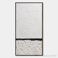 ARTOVITAS Equilibrium – Textured Black and White Minimalist Painting - image 1