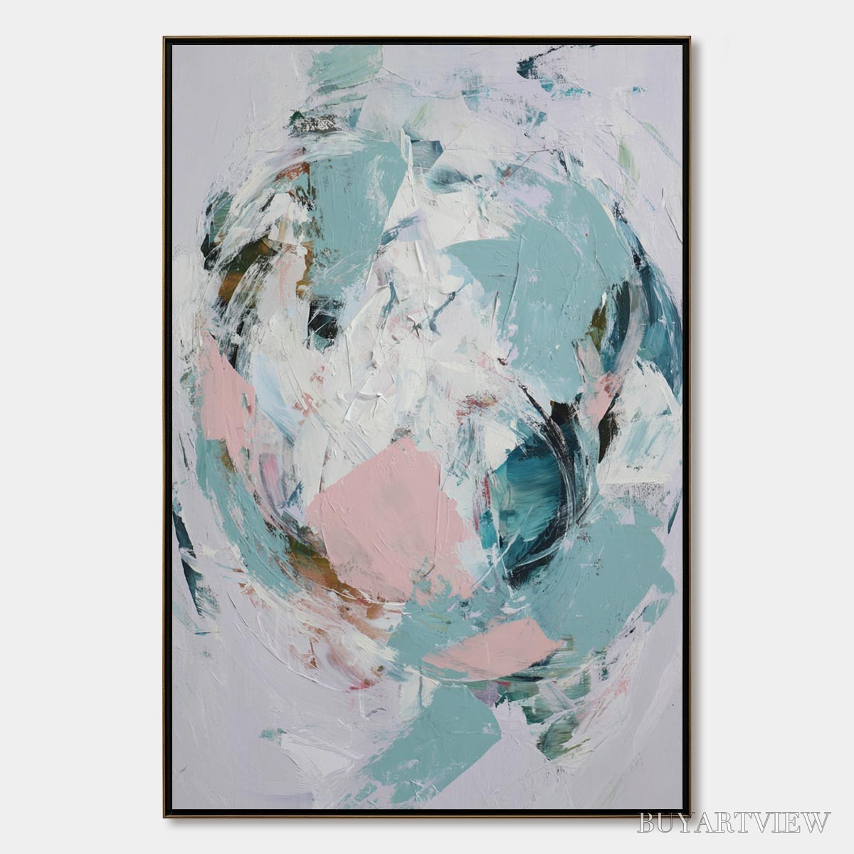 ARTOVITAS First Blush – Textured Modern Abstract Painting - image 1