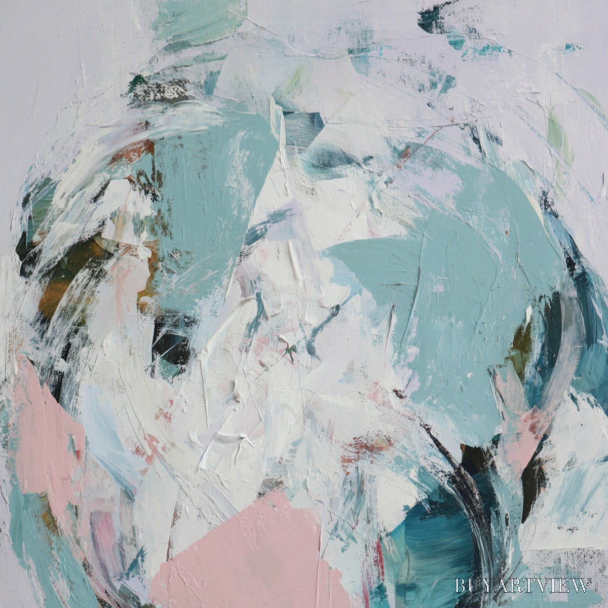 ARTOVITAS First Blush – Textured Modern Abstract Painting - image 3