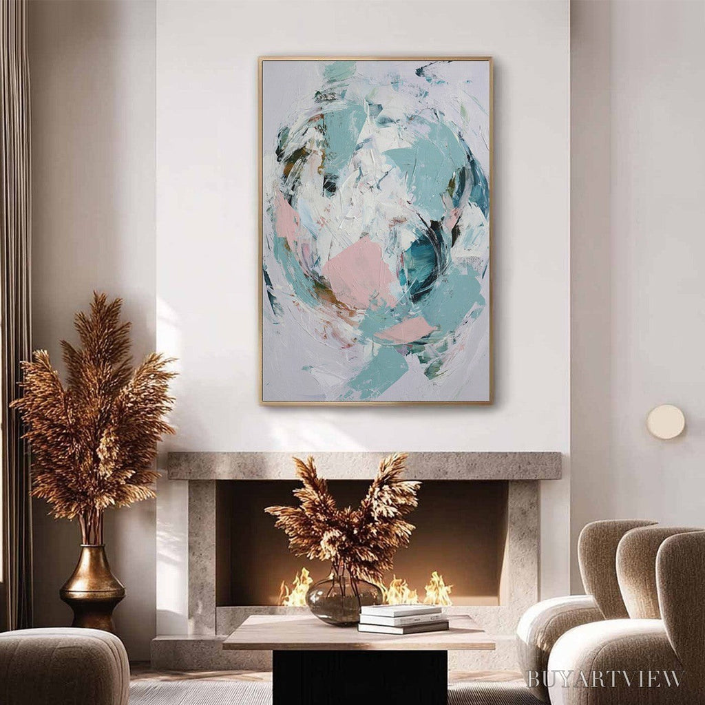 ARTOVITAS First Blush – Textured Modern Abstract Painting - image 4