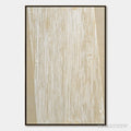 ARTOVITAS Linear Calm – Textured Minimalist Abstract Painting in Beige - image 1