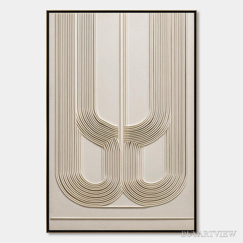 ARTOVITAS Arcade – Textured Minimalist Architectural Abstract Painting - image 1