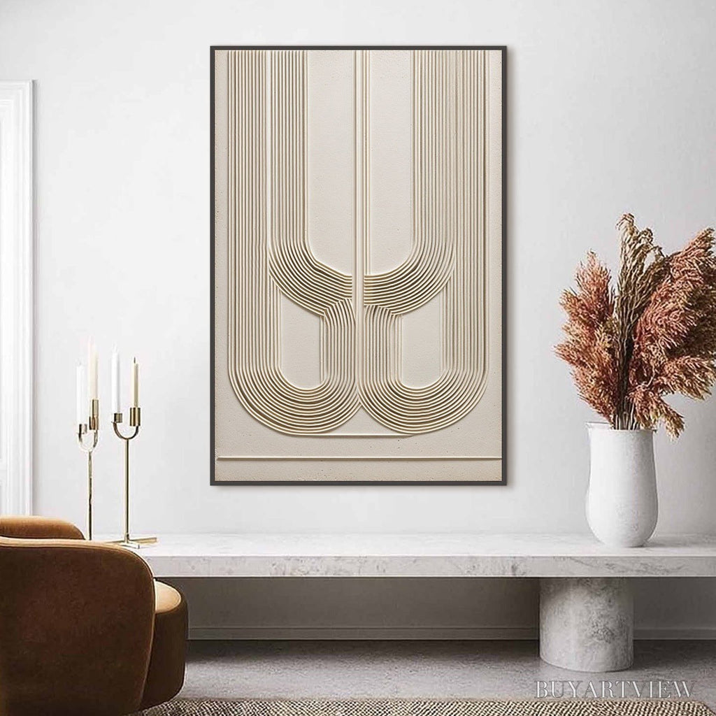 ARTOVITAS Arcade – Textured Minimalist Architectural Abstract Painting - image 2