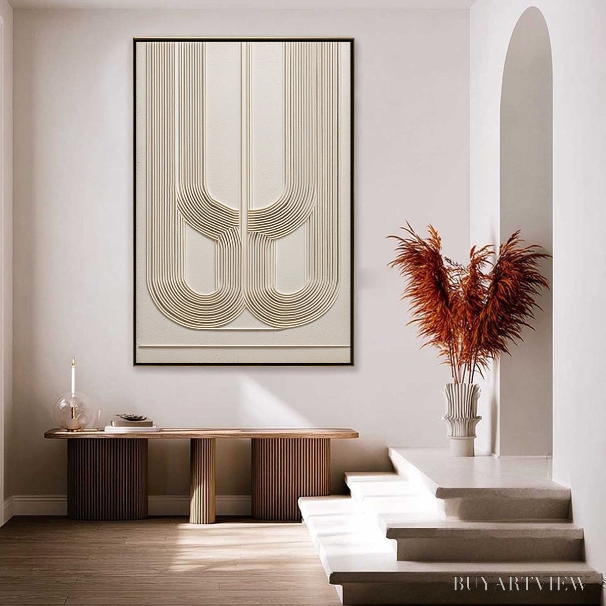 ARTOVITAS Arcade – Textured Minimalist Architectural Abstract Painting - image 4
