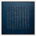 ARTOVITAS Midnight Code – Textured Minimalist Geometric Abstract Oil Painting - image 1