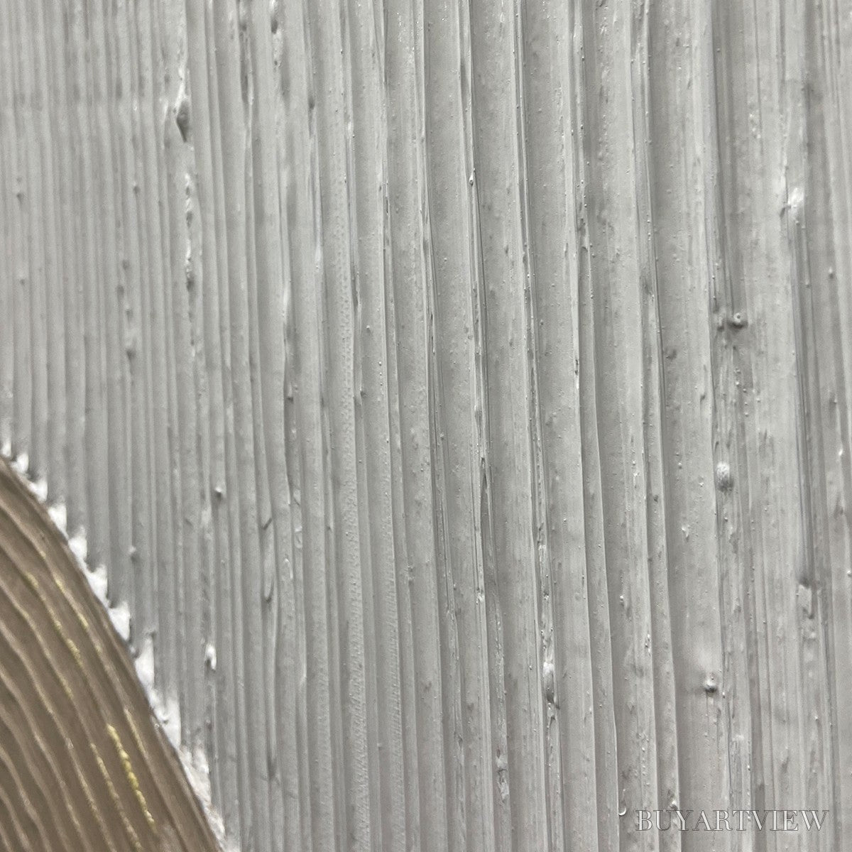 ARTOVITAS Ready to Ship | Beige Arches Diptych – Vertical Textured Abstract Set - image 3