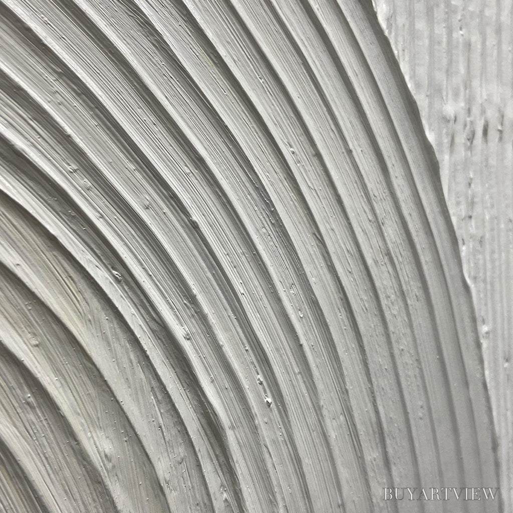 ARTOVITAS Ready to Ship | Beige Arches Diptych – Vertical Textured Abstract Set - image 4