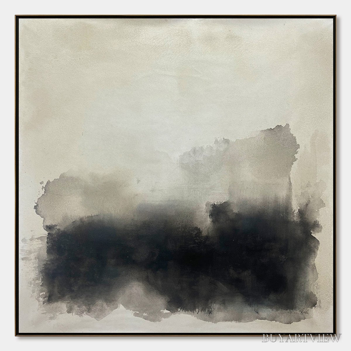 ARTOVITAS Ready to Ship | Dusk Shadows – Abstract Minimalist Neutral Tone - image 1