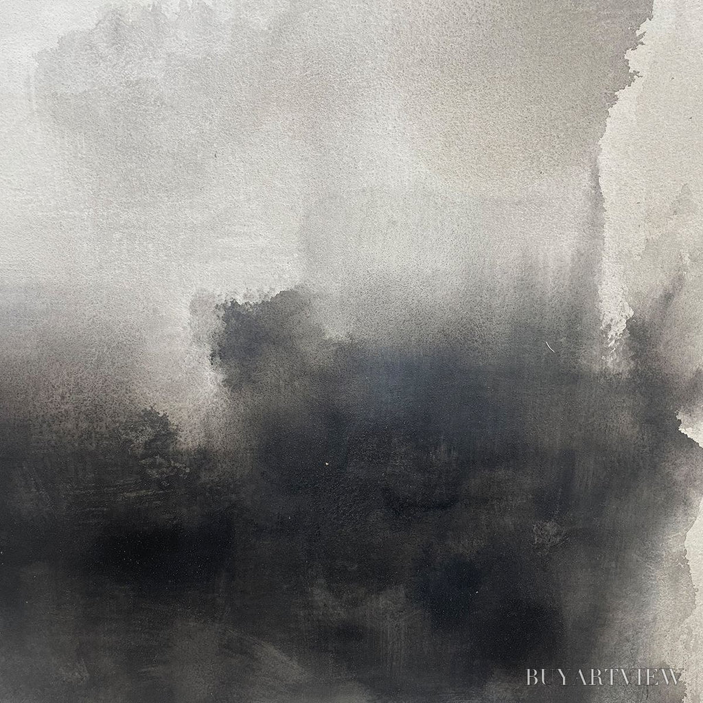 ARTOVITAS Ready to Ship | Dusk Shadows – Abstract Minimalist Neutral Tone - image 3