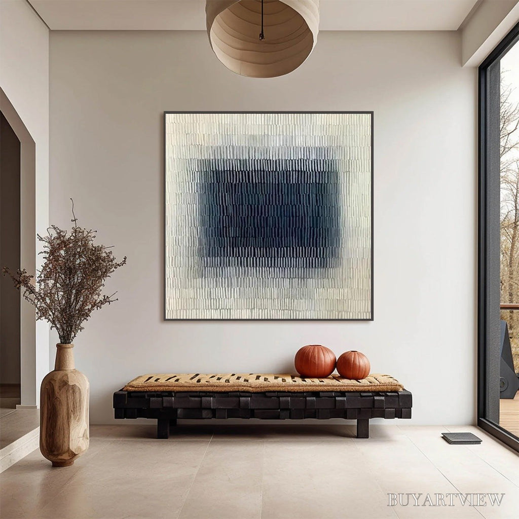 ARTOVITAS Textured Depths – Minimalist Textured Abstract Painting - image 2