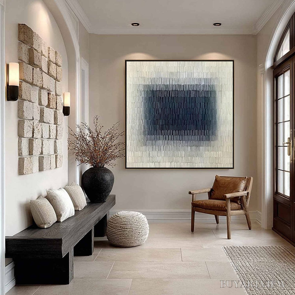 ARTOVITAS Textured Depths – Minimalist Textured Abstract Painting - image 4