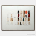ARTOVITAS Textured Tiles – Minimalist Abstract Textured Oil Painting - image 1