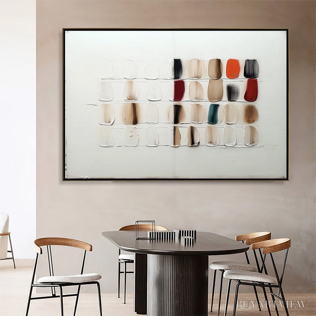 ARTOVITAS Textured Tiles – Minimalist Abstract Textured Oil Painting - image 2