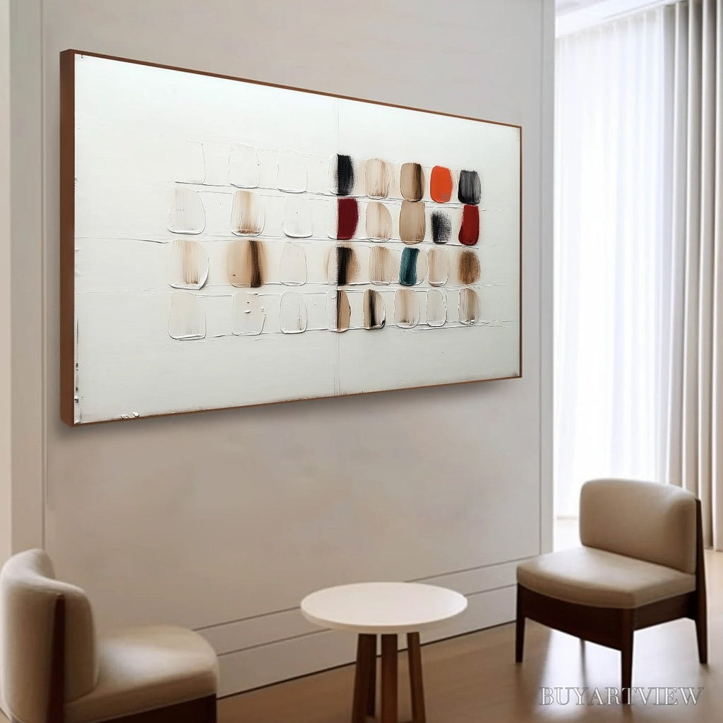 ARTOVITAS Textured Tiles – Minimalist Abstract Textured Oil Painting - image 5