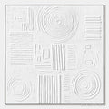 ARTOVITAS White Texture Minimalist Textured Abstract Oil Painting - image 1
