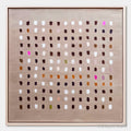 ARTOVITAS Earthen Echoes Minimalist Abstract Grid Oil Painting - image 1