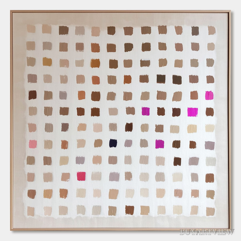 ARTOVITAS Nuance – Minimalist Abstract Color Block Oil Painting - image 1