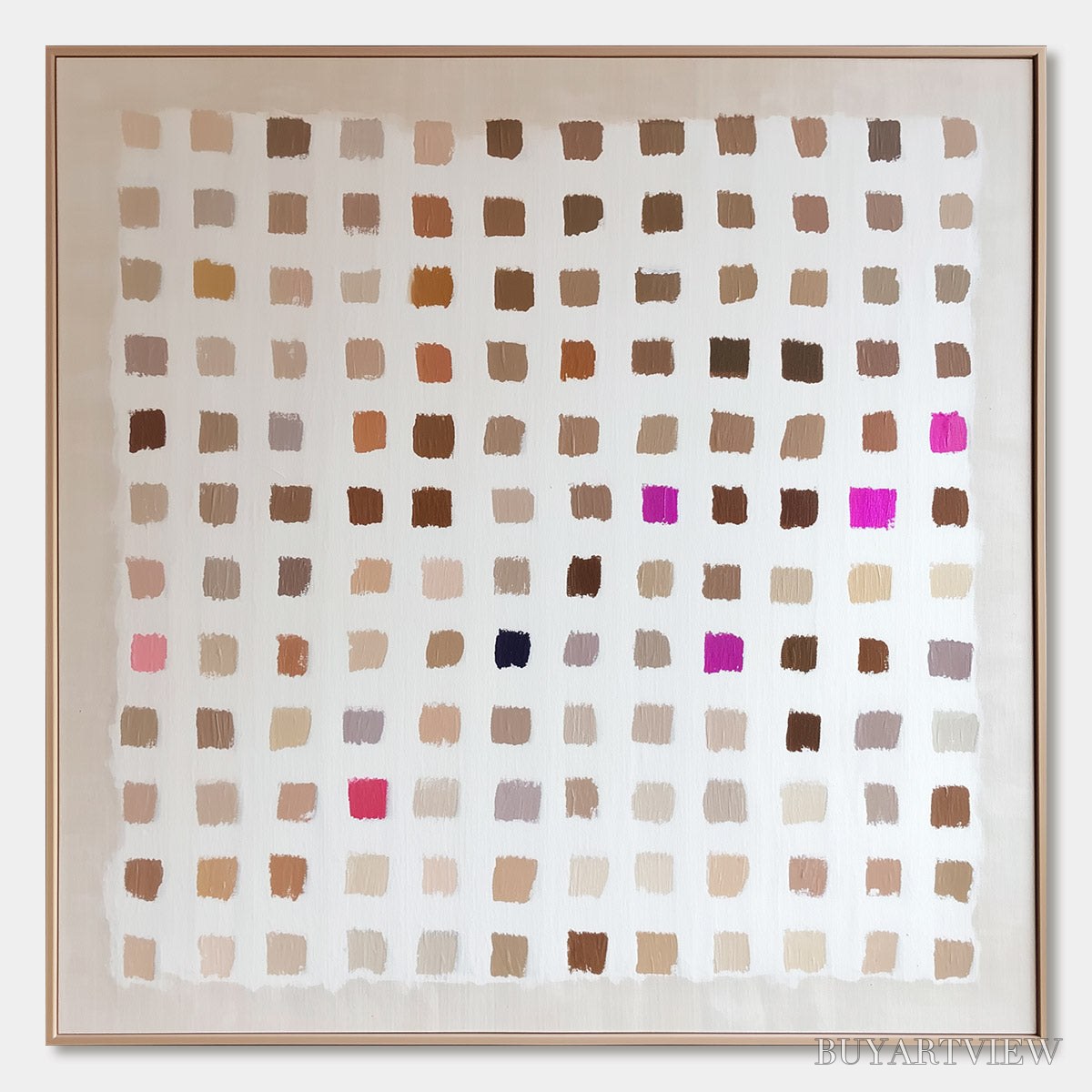 ARTOVITAS Nuance – Minimalist Abstract Color Block Oil Painting - image 1