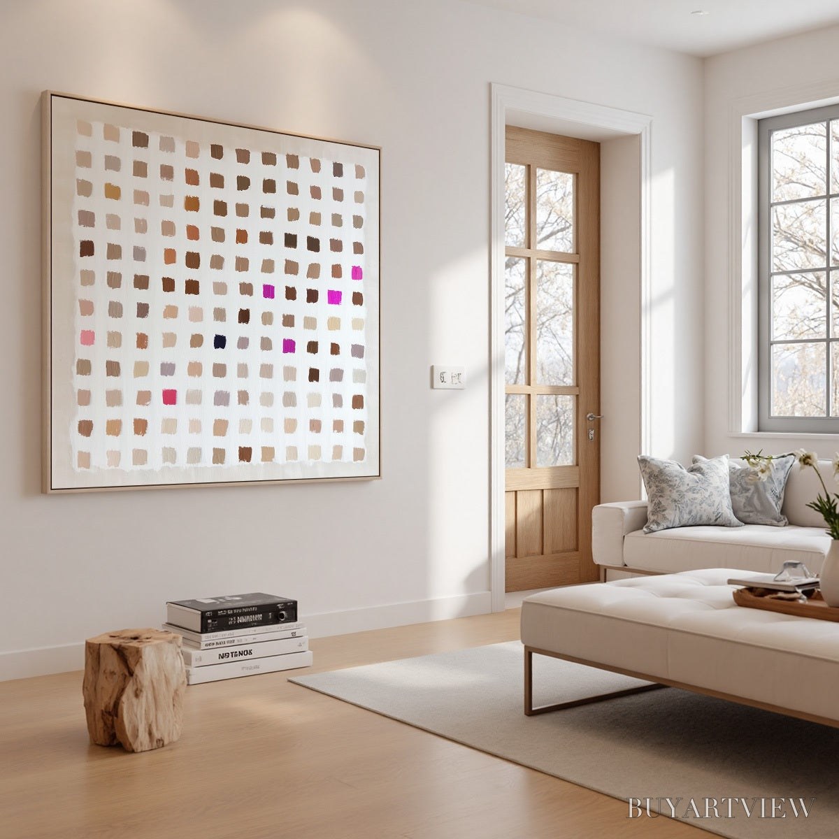 ARTOVITAS Nuance – Minimalist Abstract Color Block Oil Painting - image 3