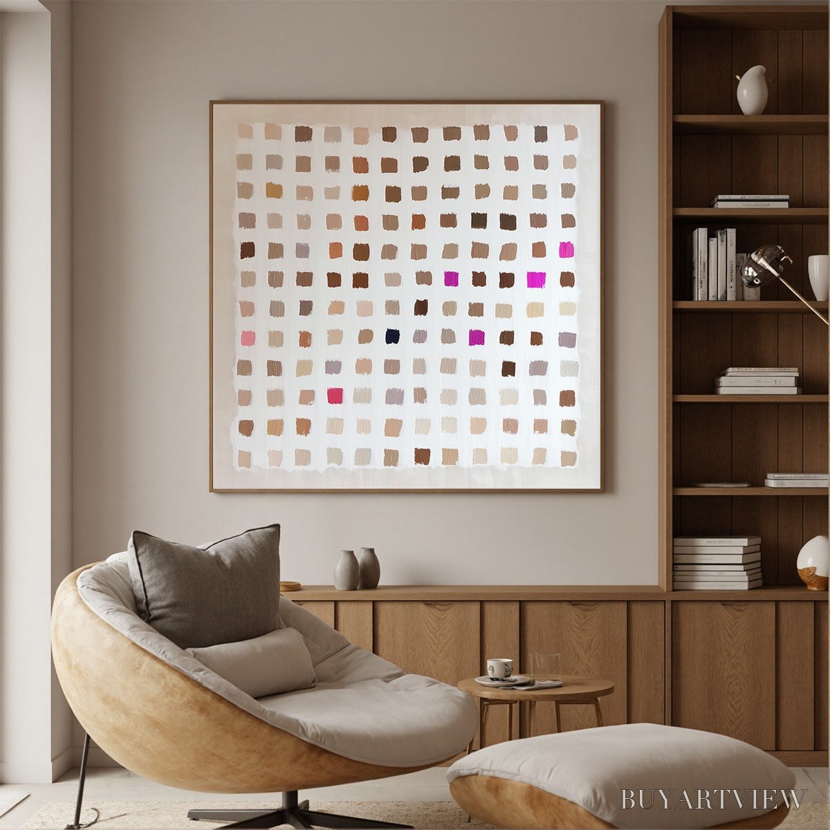 ARTOVITAS Nuance – Minimalist Abstract Color Block Oil Painting - image 4