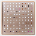 ARTOVITAS Neutral Harmony – Minimalist Abstract Grid Oil Painting - image 1