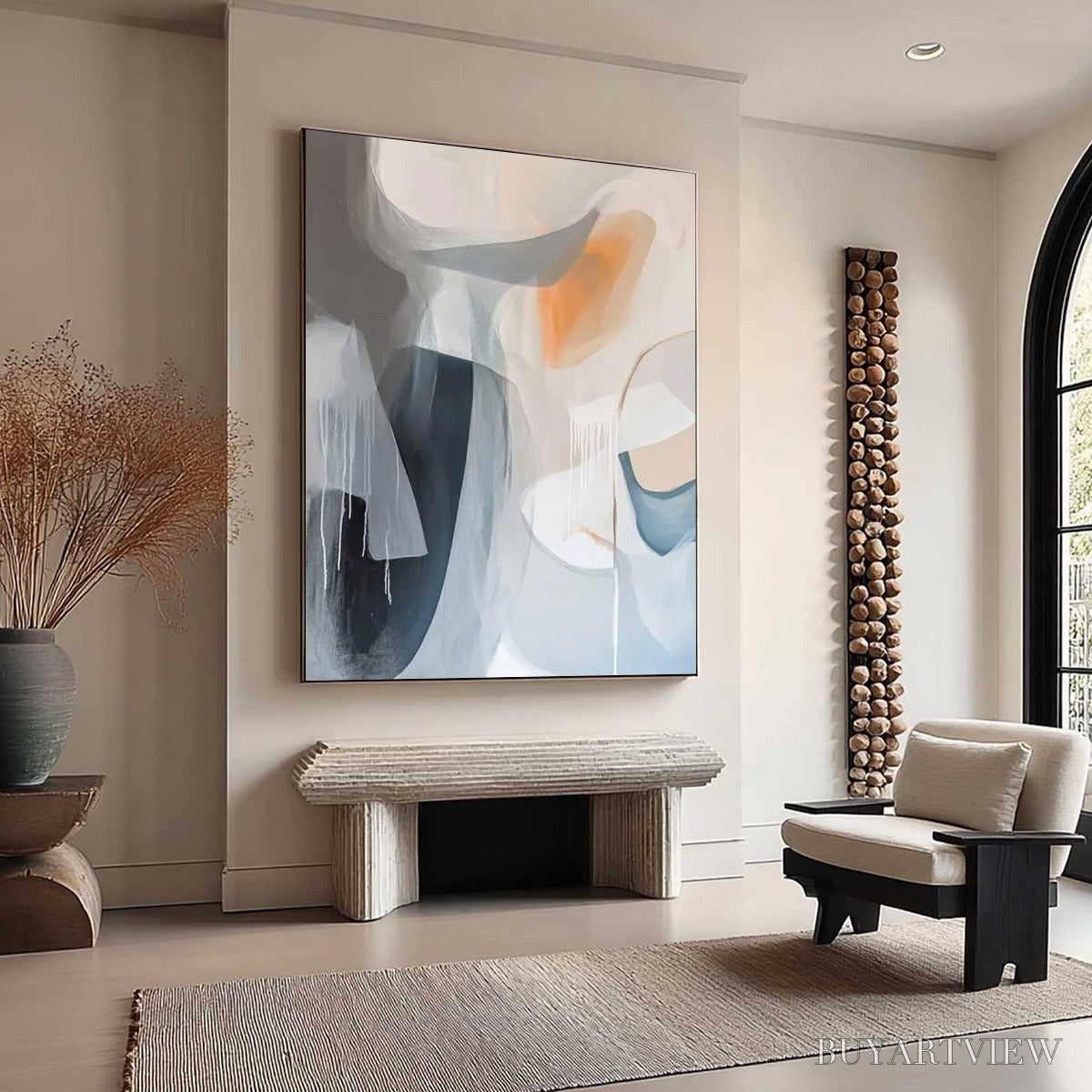ARTOVITAS Abstract Flow – Modern Minimalist Abstract Oil Painting - image 4