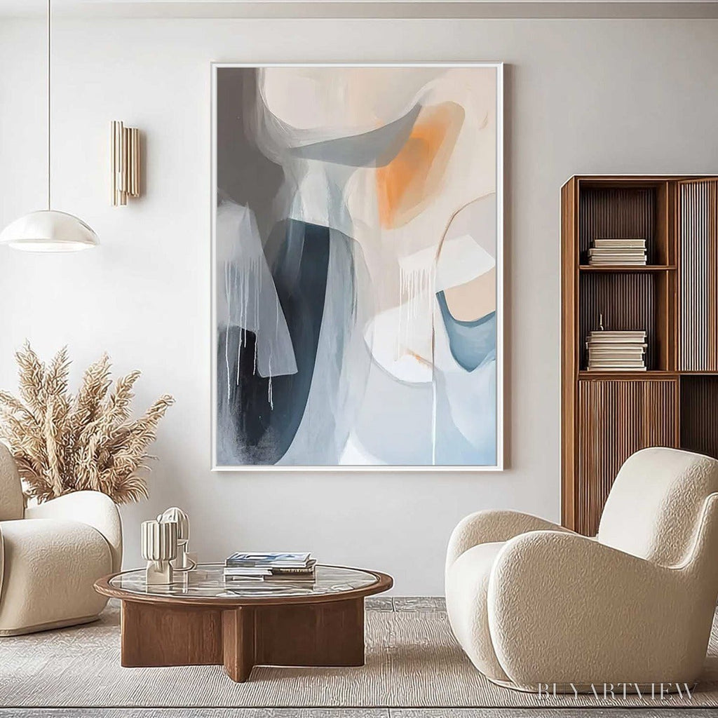 ARTOVITAS Abstract Flow – Modern Minimalist Abstract Oil Painting - image 6