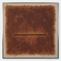ARTOVITAS Horizon – Textured Minimalist Abstract Brown Oil Painting - image 1