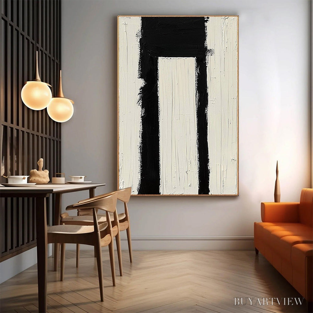 ARTOVITAS Gateway – Textured Minimalist Abstract Oil Painting - image 2