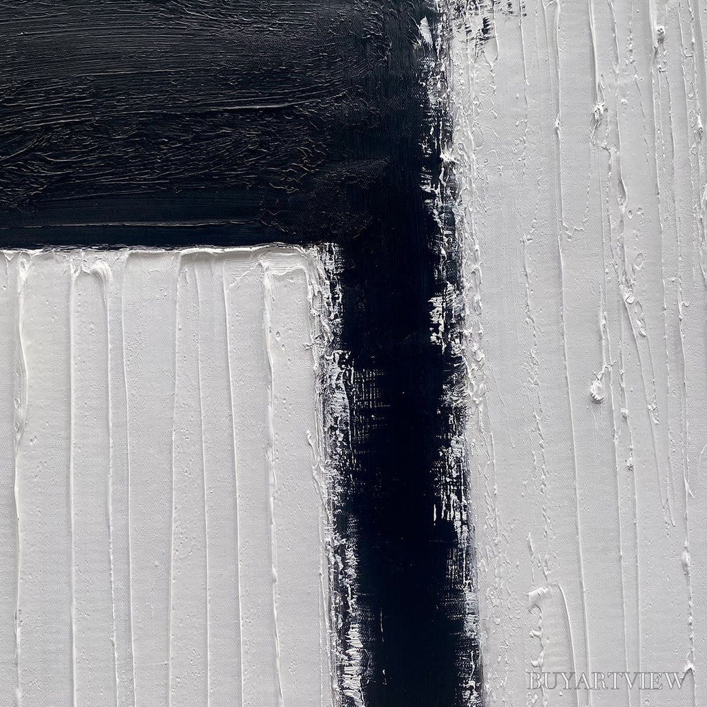 ARTOVITAS Gateway – Textured Minimalist Abstract Oil Painting - image 3