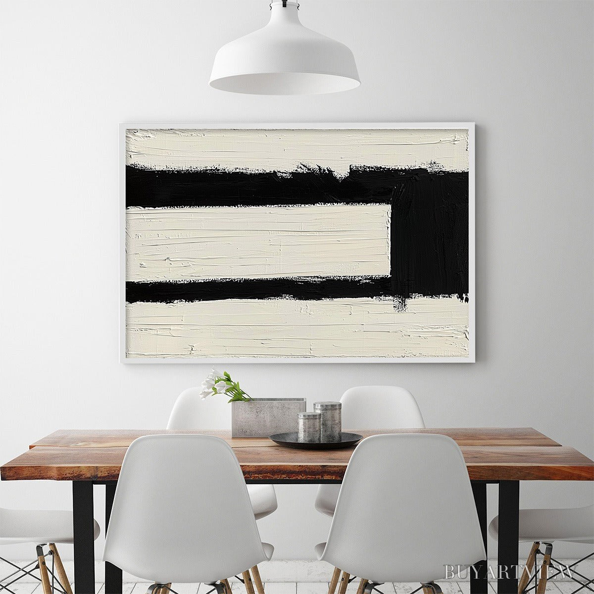 ARTOVITAS Gateway – Textured Minimalist Abstract Oil Painting - image 4