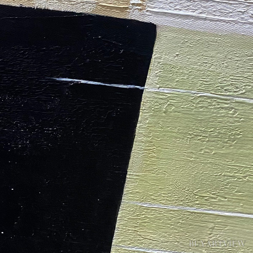 ARTOVITAS Structured Forms – Minimalist Abstract Block Oil Painting - image 3