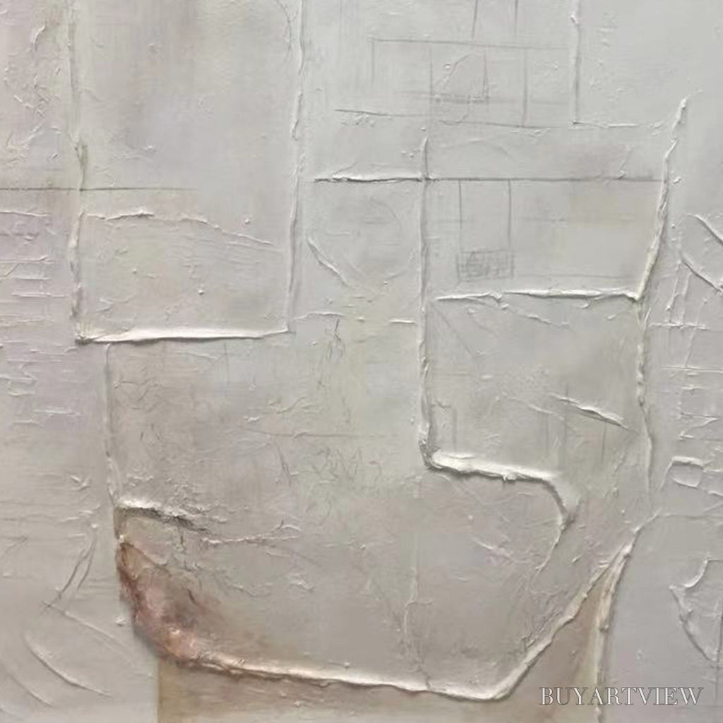 ARTOVITAS Deconstructed Plans – Textured Minimalist Architectural Abstract Painting - image 6