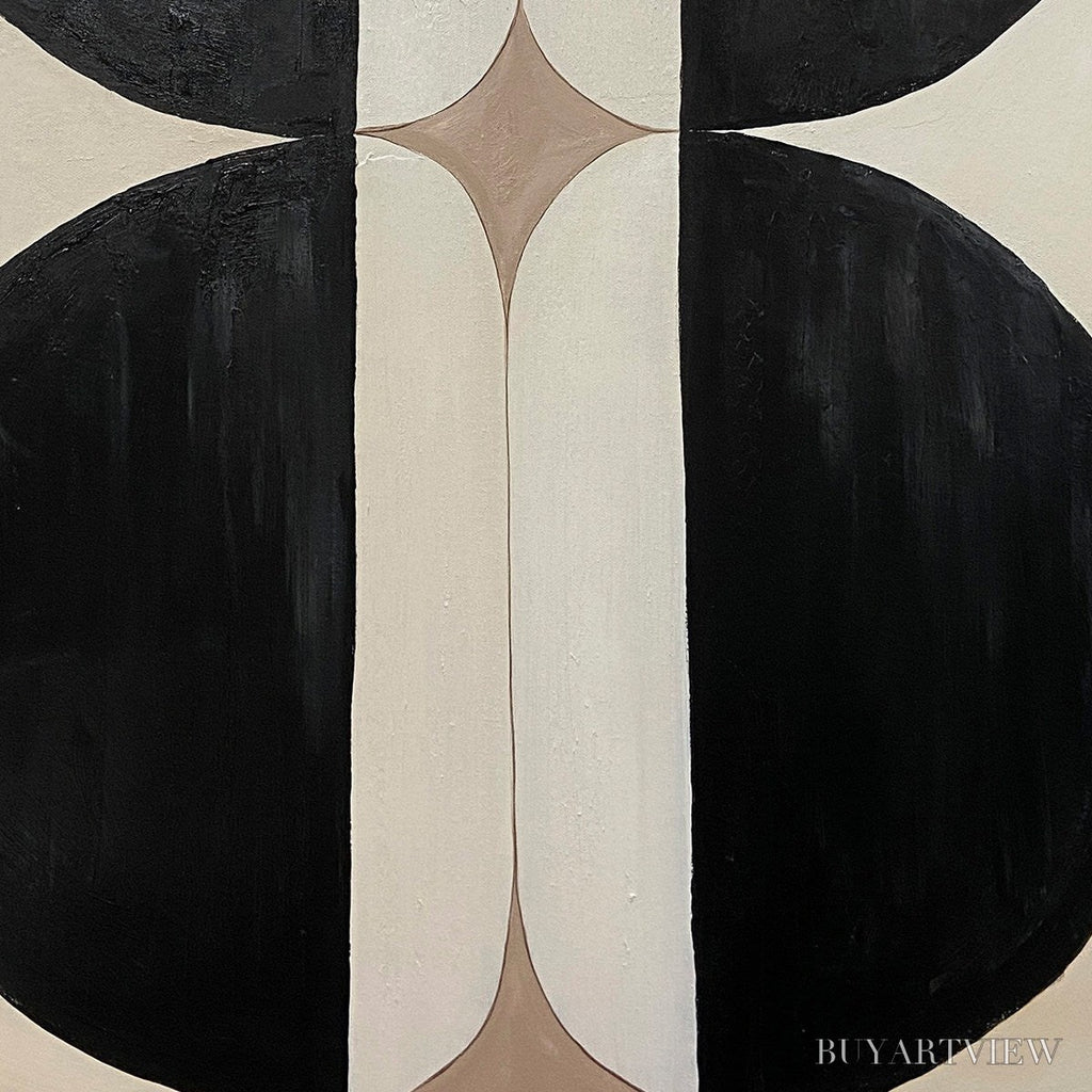 ARTOVITAS Symmetry – Minimalist Geometric Abstract Oil Painting - image 3
