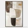 ARTOVITAS Earthen Forms – Textured Minimalist Abstract Oil Painting - image 1