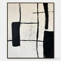 ARTOVITAS Intersection – Textured Minimalist Abstract Oil Painting - image 1