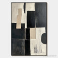 ARTOVITAS Contrast – Abstract Geometric Oil Painting - image 1