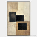 ARTOVITAS Structured Balance – Minimalist Abstract Oil Painting - image 1