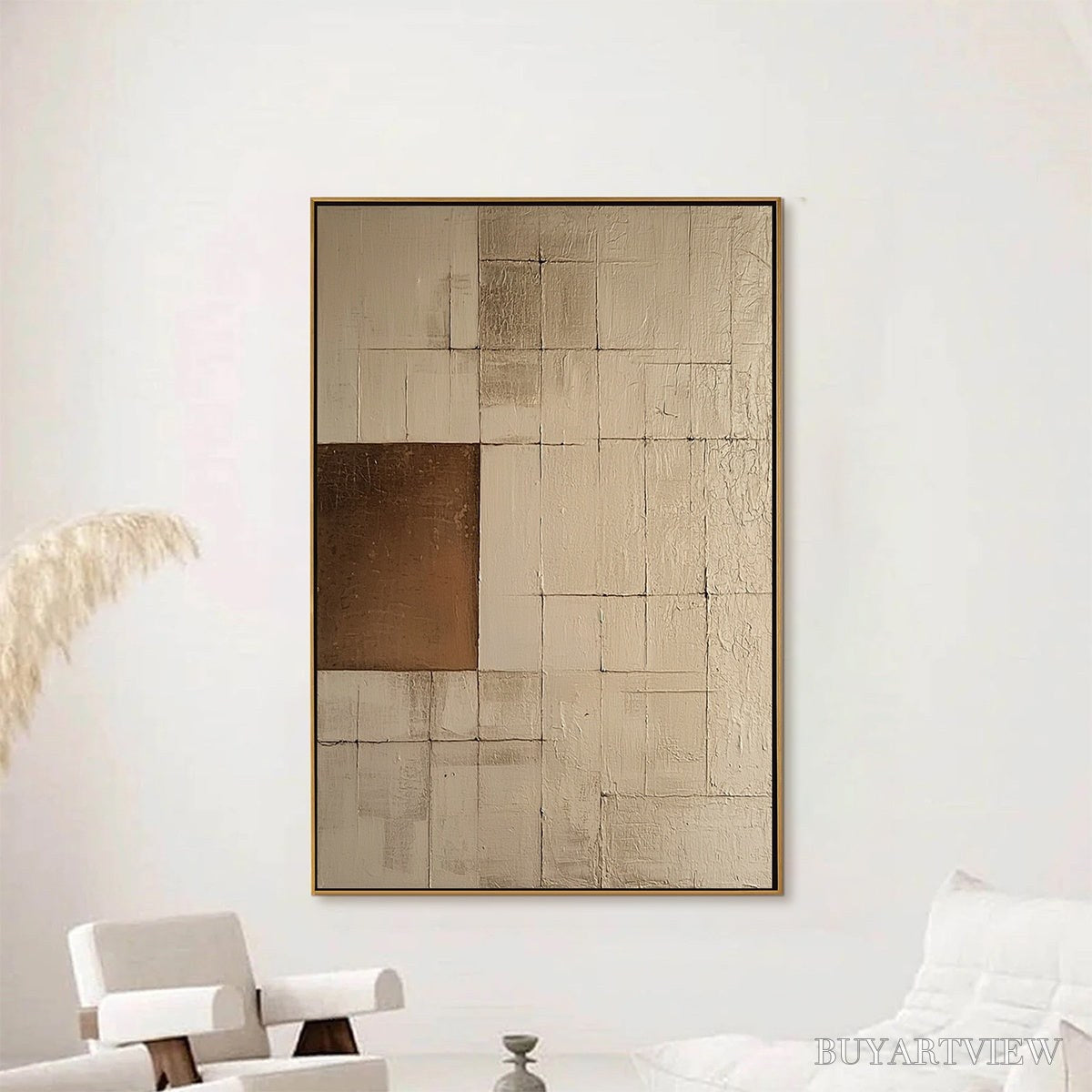 ARTOVITAS Balance – Minimalist Abstract Oil Painting - image 2