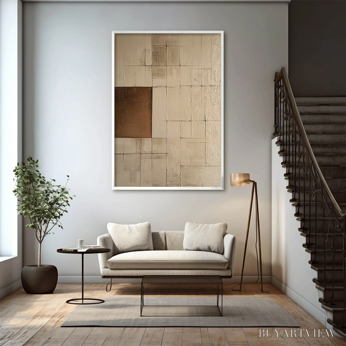 ARTOVITAS Balance – Minimalist Abstract Oil Painting - image 5